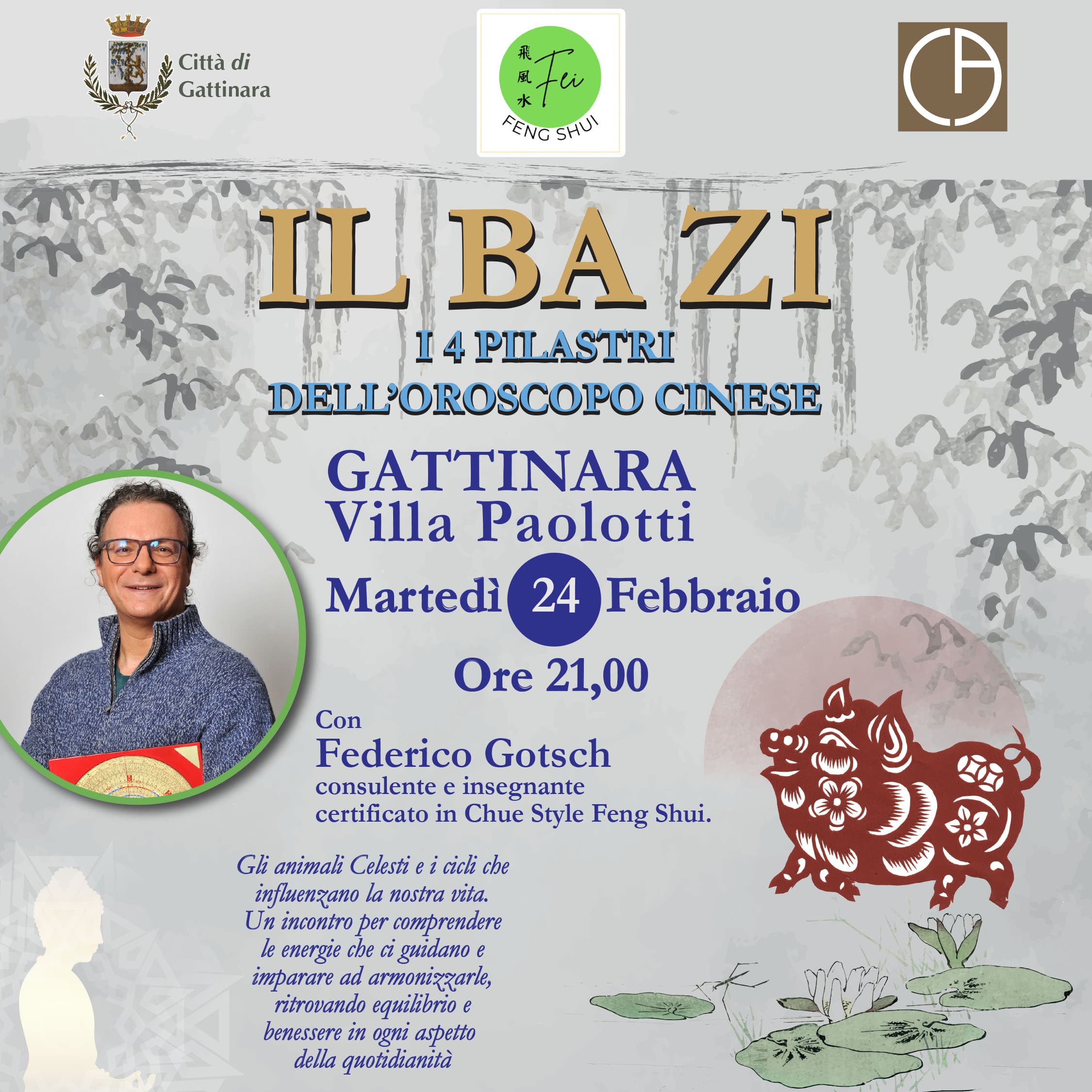 Serata dedicata al Ba Zi, i quattro pilastri dell’Oroscopo Cinese