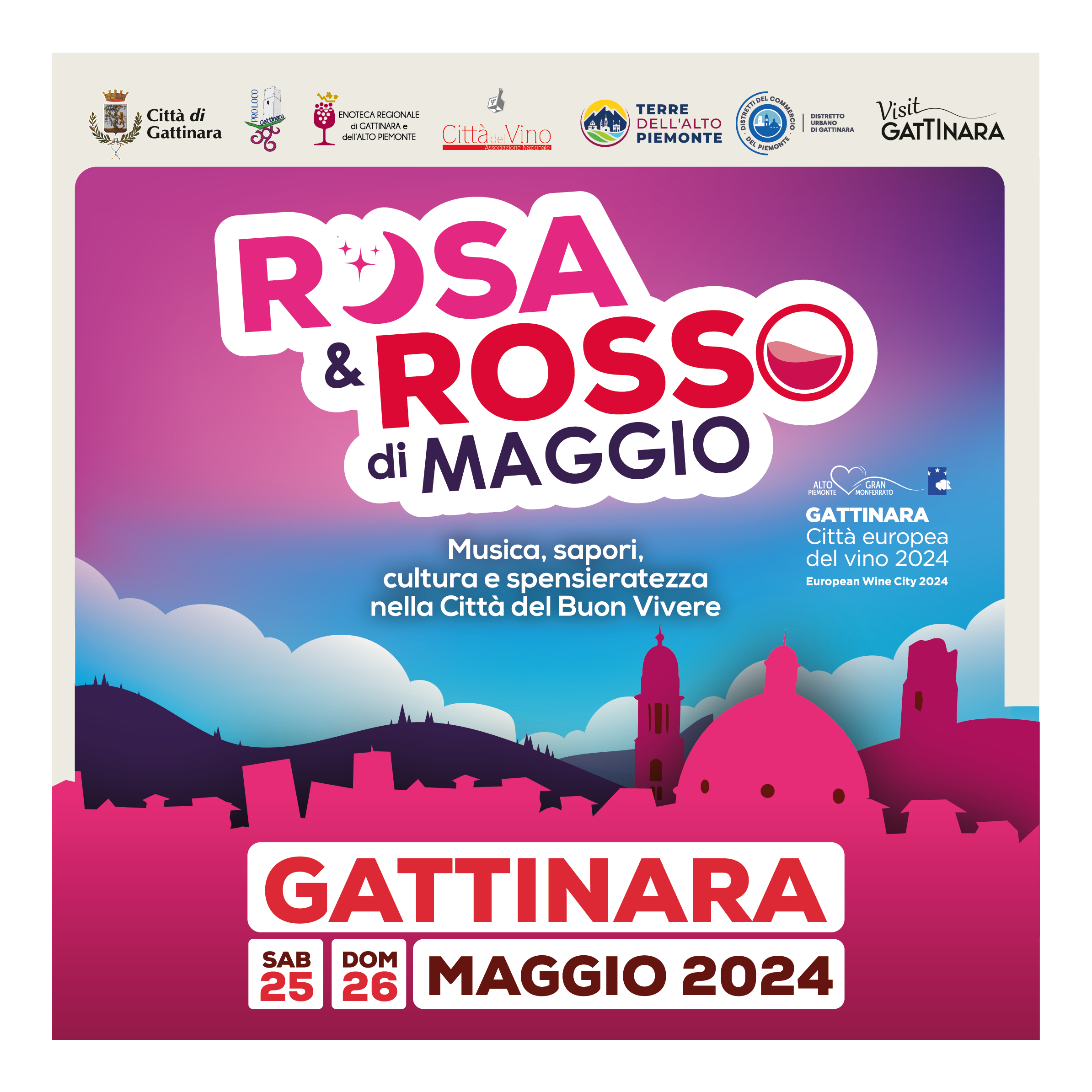 Rosa e Rosso di Maggio, tutto pronto per la Festa!