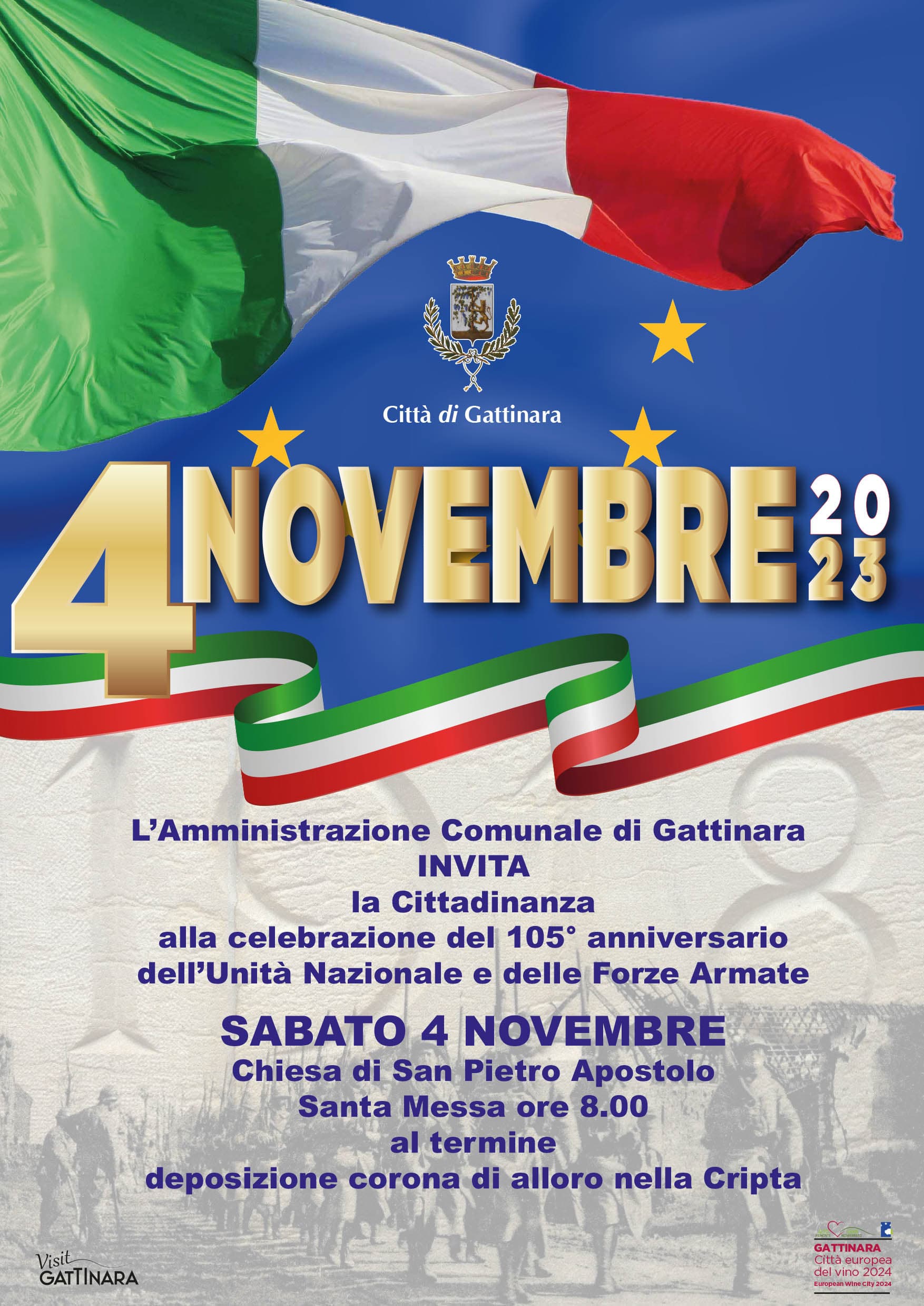 Celebrazioni del 4 Novembre a Gattinara