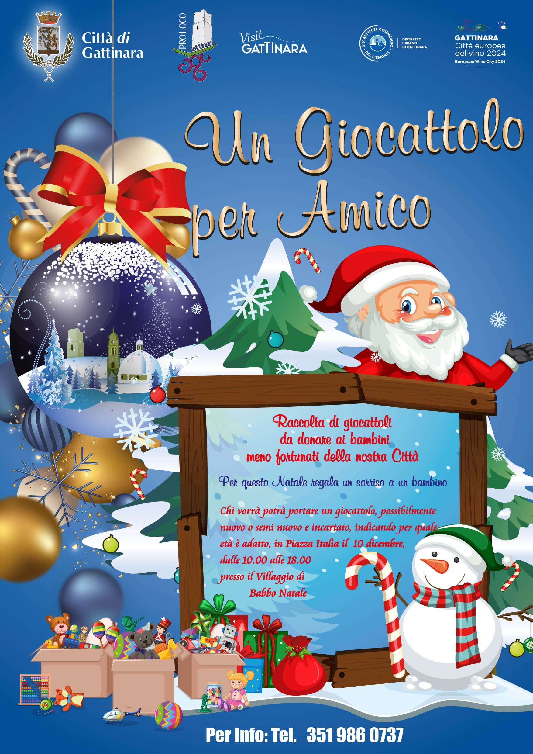 "Un giocattolo per Amico", raccolta di giochi solidale