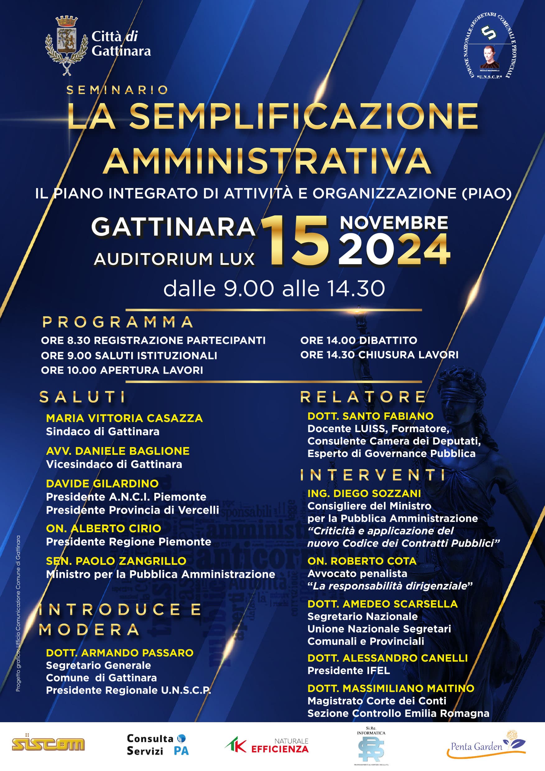 Semplificazione amministrativa, il seminario a Gattinara
