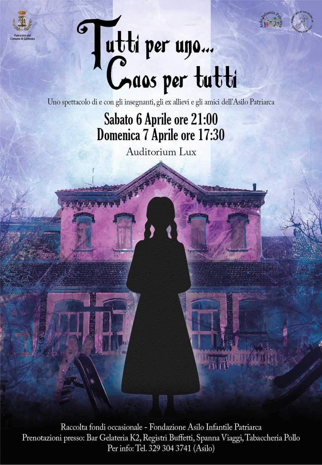 "Tutti per uno, caos per tutti" lo spettacolo dell'asilo Patriarca
