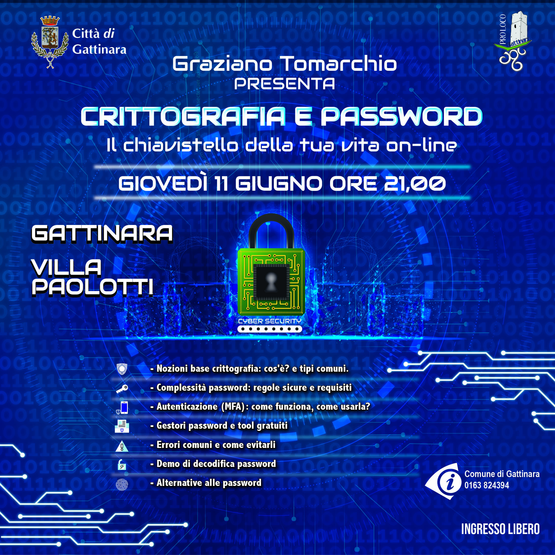 Un incontro dedicato alla sicurezza digitale